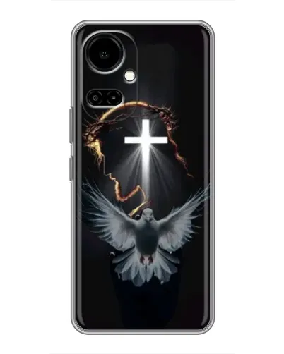 Чехол для TECNO Camon 19 (CI6n) / 19 Pro (CI8n) с картинкой «Голубь и Свет»