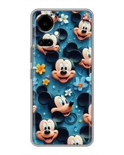 Чохол для TECNO Camon 19 (CI6n) / 19 Pro (CI8n) з картинкою «Паттерн Міккі та Мінні»