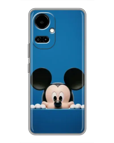 Чохол для TECNO Camon 19 (CI6n) / 19 Pro (CI8n) з картинкою «Міккі виглядає»