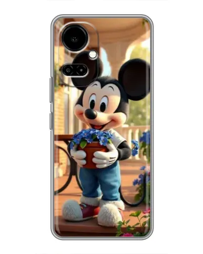 Чохол для TECNO Camon 19 (CI6n) / 19 Pro (CI8n) з картинкою «Міккі садівник»