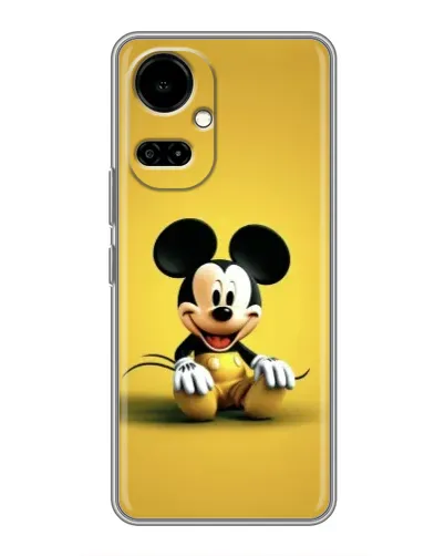 Чохол для TECNO Camon 19 (CI6n) / 19 Pro (CI8n) з картинкою «Міккі на жовтому»