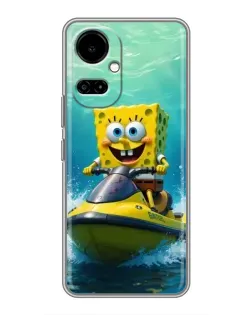 Чехол для TECNO Camon 19 (CI6n) / 19 Pro (CI8n) с картинкой «Спанч Боб на гидроцикле» Чехол для TECNO Camon 19 (CI6n) / 19 Pro (CI8n) с картинкой «Спанч Боб на гидроцикле»