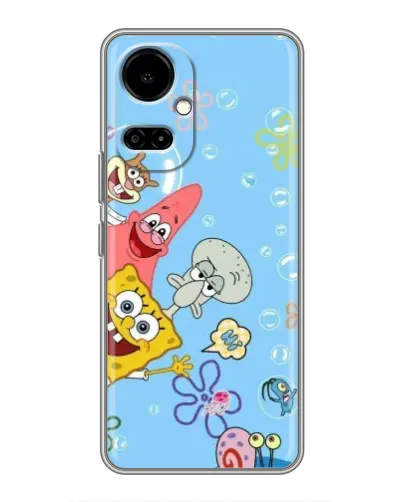 Чехол для TECNO Camon 19 (CI6n) / 19 Pro (CI8n) с картинкой «Веселые пузырьки»