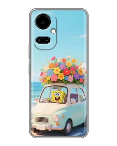 Чехол для TECNO Camon 19 (CI6n) / 19 Pro (CI8n) с картинкой «Автомобильное путешествие»