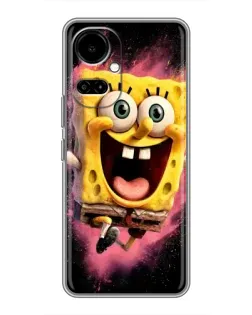 Чехол для TECNO Camon 19 (CI6n) / 19 Pro (CI8n) с картинкой «Взрывной Спанч Боб»