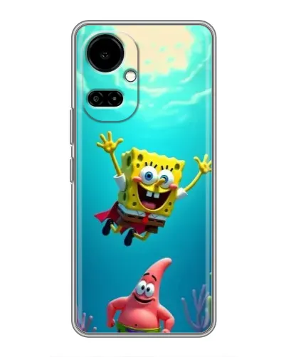 Чехол для TECNO Camon 19 (CI6n) / 19 Pro (CI8n) с картинкой «Спанч Боб под водой» Чехол для TECNO Camon 19 (CI6n) / 19 Pro (CI8n) с картинкой «Спанч Боб под водой»