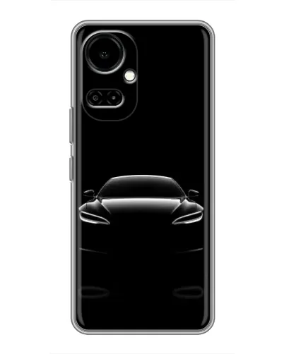 Чехол для TECNO Camon 19 (CI6n) / 19 Pro (CI8n) с картинкой «Силуэт Tesla Night»