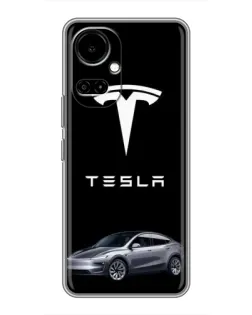 Чехол для TECNO Camon 19 (CI6n) / 19 Pro (CI8n) с картинкой «Tesla Model Y»