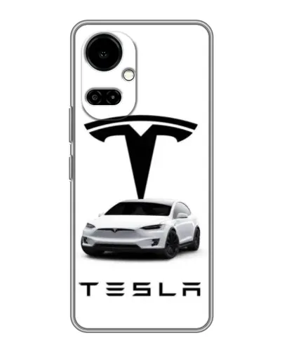 Чехол для TECNO Camon 19 (CI6n) / 19 Pro (CI8n) с картинкой «Tesla White Style»