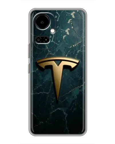 Чехол для TECNO Camon 19 (CI6n) / 19 Pro (CI8n) с картинкой «Мраморная Tesla Gold»