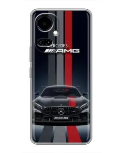 Чехол для TECNO Camon 19 (CI6n) / 19 Pro (CI8n) с картинкой «Mercedes — белый карбон» Чехол для TECNO Camon 19 (CI6n) / 19 Pro (CI8n) с картинкой «Mercedes — белый карбон»