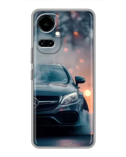 Чохол для TECNO Camon 19 (CI6n) / 19 Pro (CI8n) з картинкою «Mercedes — нічне місто»