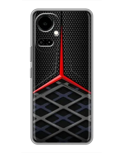 Чохол для TECNO Camon 19 (CI6n) / 19 Pro (CI8n) з картинкою «Mercedes Carbon Grid»