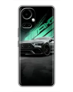 Чохол для TECNO Camon 19 (CI6n) / 19 Pro (CI8n) з картинкою «Темний Mercedes AMG»