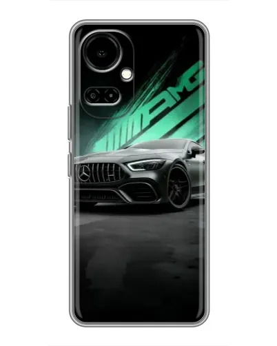 Чохол для TECNO Camon 19 (CI6n) / 19 Pro (CI8n) з картинкою «Темний Mercedes AMG»