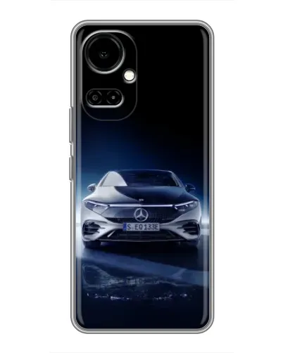 Чохол для TECNO Camon 19 (CI6n) / 19 Pro (CI8n) з картинкою «Нічний Mercedes EQ»