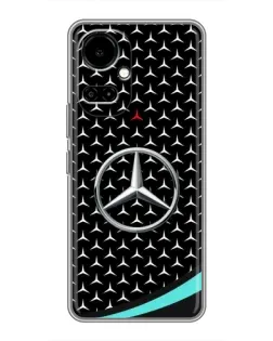 Чохол для TECNO Camon 19 (CI6n) / 19 Pro (CI8n) з картинкою «Mercedes — бірюзовий акцент»