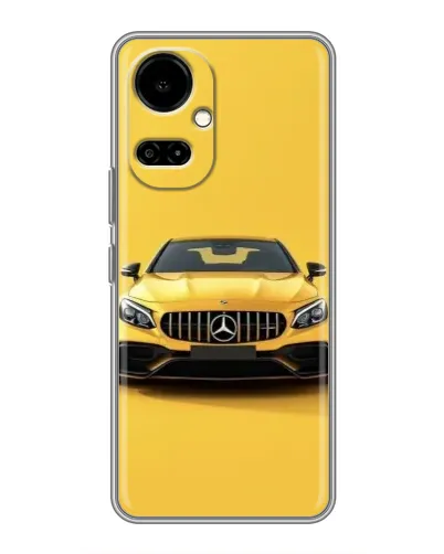 Чохол для TECNO Camon 19 (CI6n) / 19 Pro (CI8n) з картинкою «Жовтий Mercedes GT»