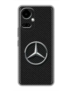 Чохол для TECNO Camon 19 (CI6n) / 19 Pro (CI8n) з картинкою «Карбоновий Mercedes стиль»