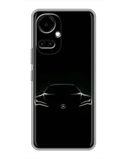 Чохол для TECNO Camon 19 (CI6n) / 19 Pro (CI8n) з картинкою «Mercedes — силует авто»