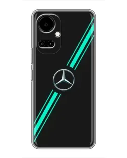 Чохол для TECNO Camon 19 (CI6n) / 19 Pro (CI8n) з картинкою «Спортивні лінії Mercedes»