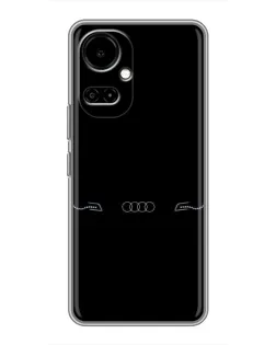 Чехол для TECNO Camon 19 (CI6n) / 19 Pro (CI8n) с картинкой «Audi — световой подпись»