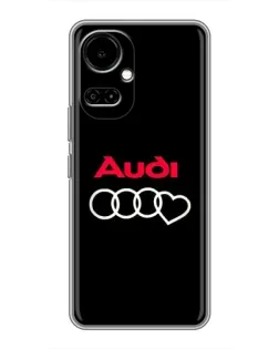 Чехол для TECNO Camon 19 (CI6n) / 19 Pro (CI8n) с картинкой «Логотип Audi Heart»
