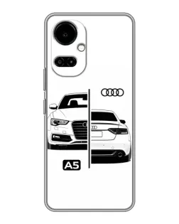 Чохол для TECNO Camon 19 (CI6n) / 19 Pro (CI8n) з картинкою «Audi — контрастний дизайн»
