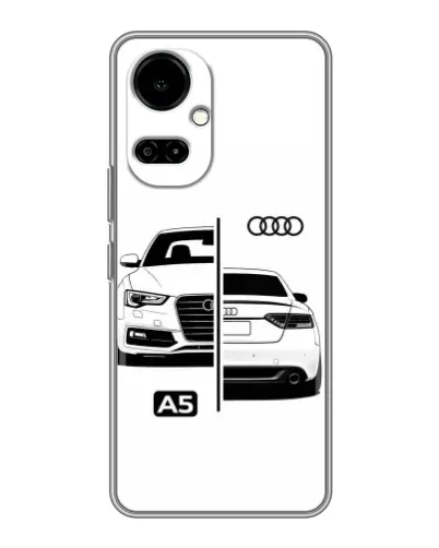 Чохол для TECNO Camon 19 (CI6n) / 19 Pro (CI8n) з картинкою «Audi — контрастний дизайн»