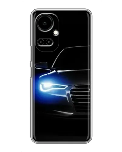 Чохол для TECNO Camon 19 (CI6n) / 19 Pro (CI8n) з картинкою «Неоновий погляд Audi»