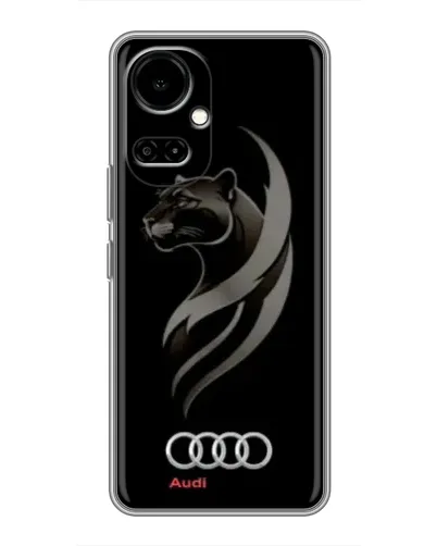 Чохол для TECNO Camon 19 (CI6n) / 19 Pro (CI8n) з картинкою «Графіка — пантера та Audi»