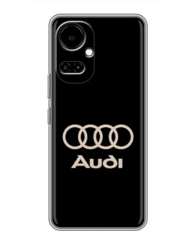 Чохол для TECNO Camon 19 (CI6n) / 19 Pro (CI8n) з картинкою «Audi — золотий логотип»