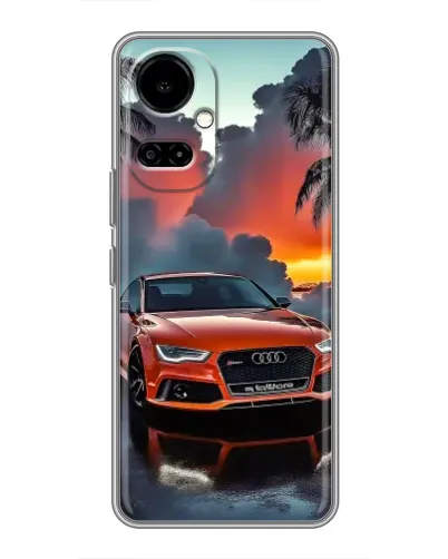 Чохол для TECNO Camon 19 (CI6n) / 19 Pro (CI8n) з картинкою «Audi — захід сонця»