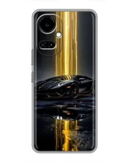Чехол для TECNO Camon 19 (CI6n) / 19 Pro (CI8n) с картинкой «Ночной Lamborghini драйв»