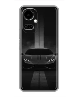 Чехол для TECNO Camon 19 (CI6n) / 19 Pro (CI8n) с картинкой «Lamborghini симметрия дорог»