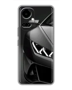 Чехол для TECNO Camon 19 (CI6n) / 19 Pro (CI8n) с картинкой «Lamborghini фары детализация»