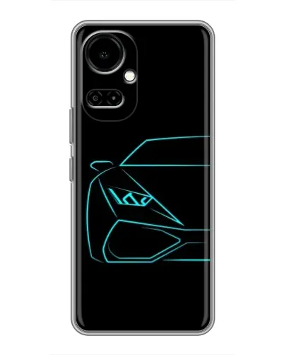 Чехол для TECNO Camon 19 (CI6n) / 19 Pro (CI8n) с картинкой «Голубой силуэт Lamborghini» Чехол для TECNO Camon 19 (CI6n) / 19 Pro (CI8n) с картинкой «Голубой силуэт Lamborghini»