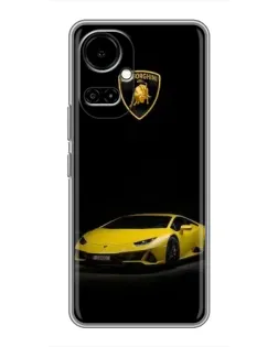 Чехол для TECNO Camon 19 (CI6n) / 19 Pro (CI8n) с картинкой «Lamborghini желтый акцент»