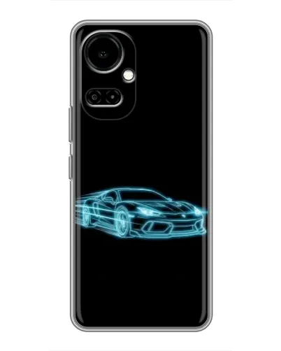 Чехол для TECNO Camon 19 (CI6n) / 19 Pro (CI8n) с картинкой «Неоновый контур Lamborghini» Чехол для TECNO Camon 19 (CI6n) / 19 Pro (CI8n) с картинкой «Неоновый контур Lamborghini»