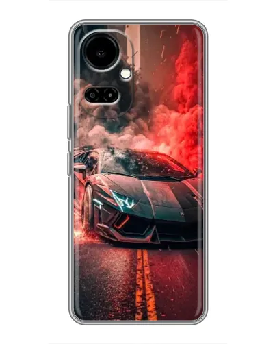 Чехол для TECNO Camon 19 (CI6n) / 19 Pro (CI8n) с картинкой «Lamborghini красный дым» Чехол для TECNO Camon 19 (CI6n) / 19 Pro (CI8n) с картинкой «Lamborghini красный дым»