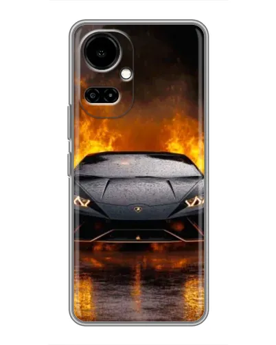 Чехол для TECNO Camon 19 (CI6n) / 19 Pro (CI8n) с картинкой «Lamborghini в огне» Чехол для TECNO Camon 19 (CI6n) / 19 Pro (CI8n) с картинкой «Lamborghini в огне»
