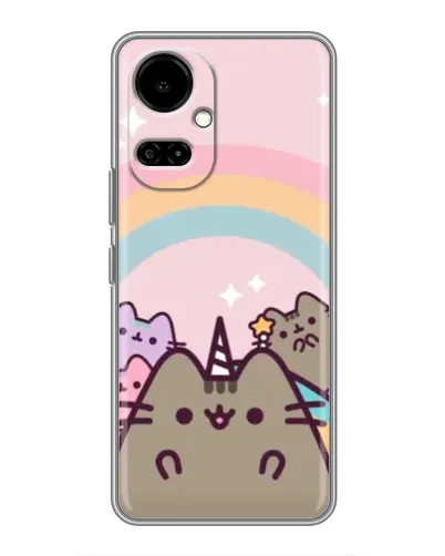 Чехол для TECNO Camon 19 (CI6n) / 19 Pro (CI8n) с картинкой «Единорог Pusheen»