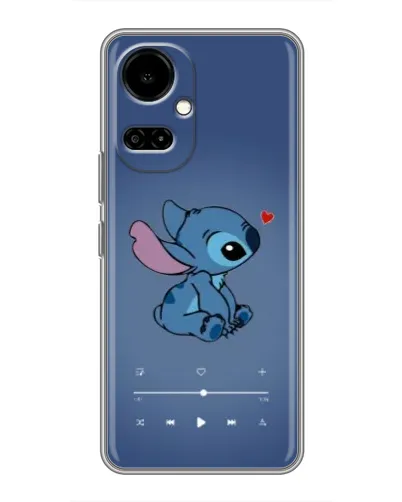 Чехол для TECNO Camon 19 (CI6n) / 19 Pro (CI8n) с картинкой «Музыкальный Stitch»