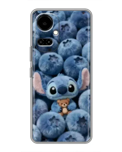 Чехол для TECNO Camon 19 (CI6n) / 19 Pro (CI8n) с картинкой «Стич и голубика»