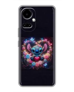 Чехол для TECNO Camon 19 (CI6n) / 19 Pro (CI8n) с картинкой «Stitch в цветах» Чехол для TECNO Camon 19 (CI6n) / 19 Pro (CI8n) с картинкой «Stitch в цветах»