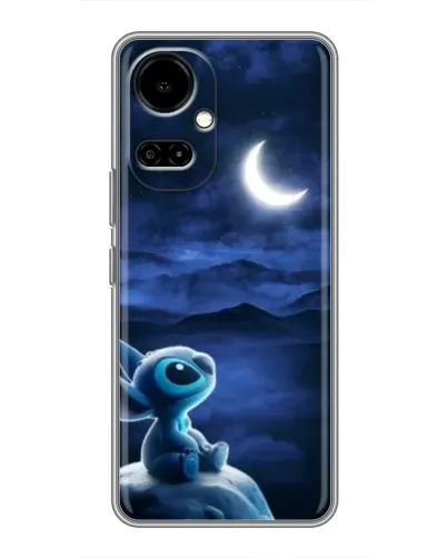 Чехол для TECNO Camon 19 (CI6n) / 19 Pro (CI8n) с картинкой «Лунная ночь Стича»