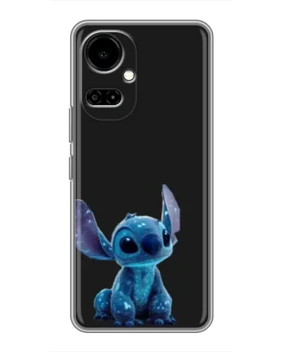 Чехол для TECNO Camon 19 (CI6n) / 19 Pro (CI8n) с картинкой «Стич на черном»
