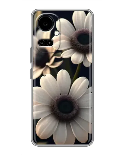 Чехол для TECNO Camon 19 (CI6n) / 19 Pro (CI8n) с картинкой «Белые маргаритки макро» Чехол для TECNO Camon 19 (CI6n) / 19 Pro (CI8n) с картинкой «Белые маргаритки макро»