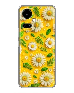 Чехол для TECNO Camon 19 (CI6n) / 19 Pro (CI8n) с картинкой «Ромашковое солнце»