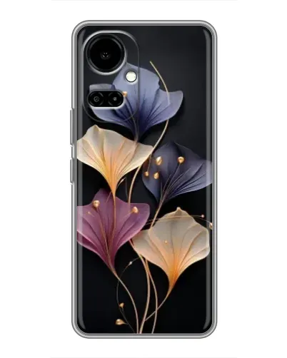 Чехол для TECNO Camon 19 (CI6n) / 19 Pro (CI8n) с картинкой «Лиловые цветы грации» Чехол для TECNO Camon 19 (CI6n) / 19 Pro (CI8n) с картинкой «Лиловые цветы грации»